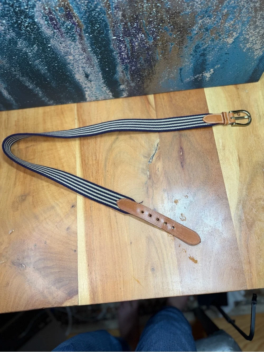 Dooney & Bourke Vintage 1980’s Equestrian Stripe‎ Belt (EUC)